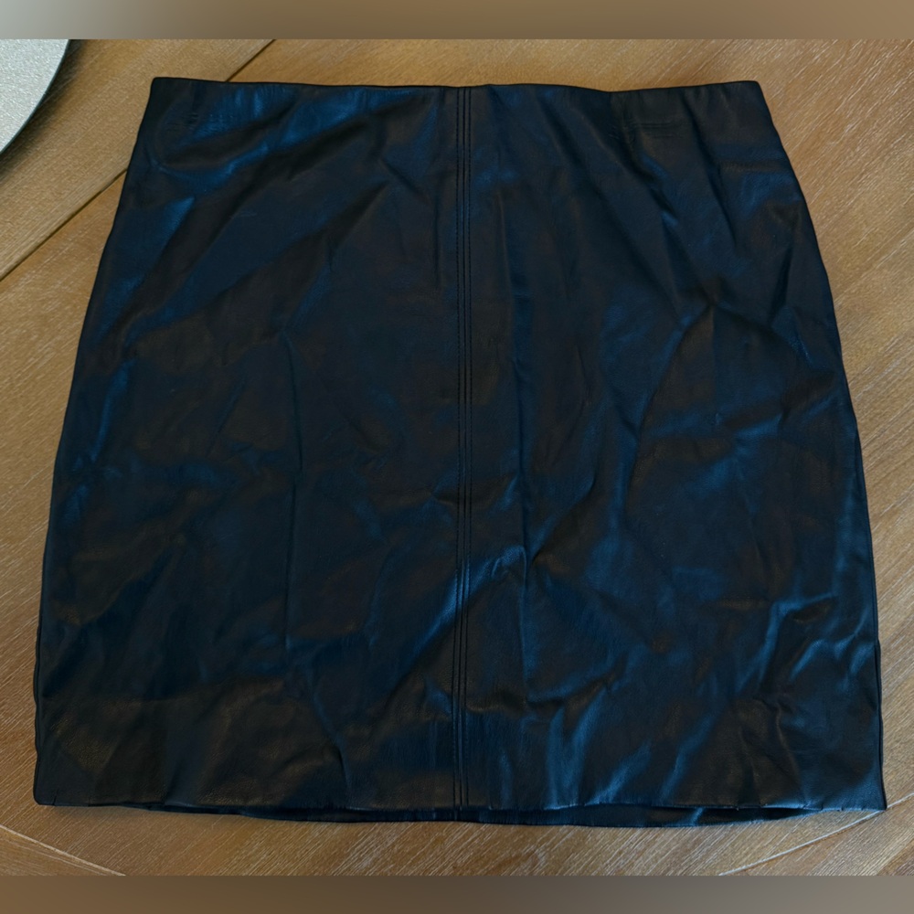 Hollister Faux Leather Mini Skirt